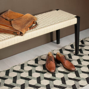 Rug Fence creme/black