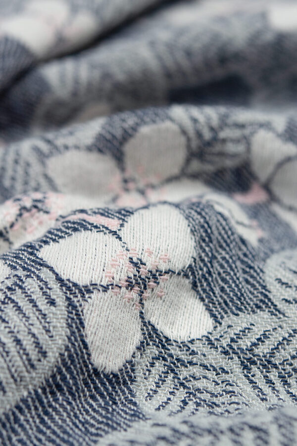 Cotton blanket Phila blue/pink - Image 4