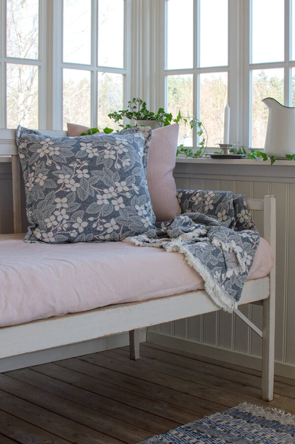 Cotton blanket Phila blue/pink - Image 5