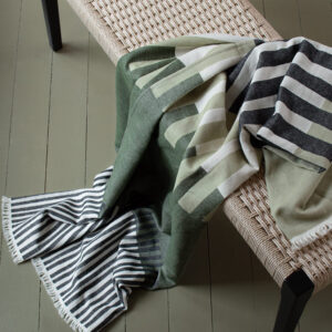 Cotton blanket Gustus green