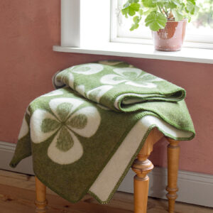 Wool blanket Clover moss green