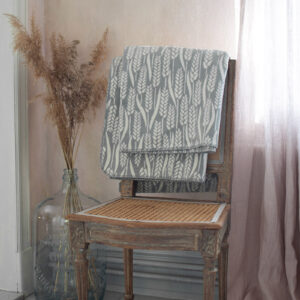 Cotton blanket Harvest grey